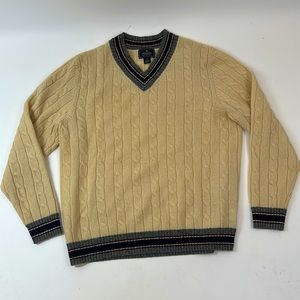 Brooks Brother Shetland Wool Varsity Sweater (XL)
